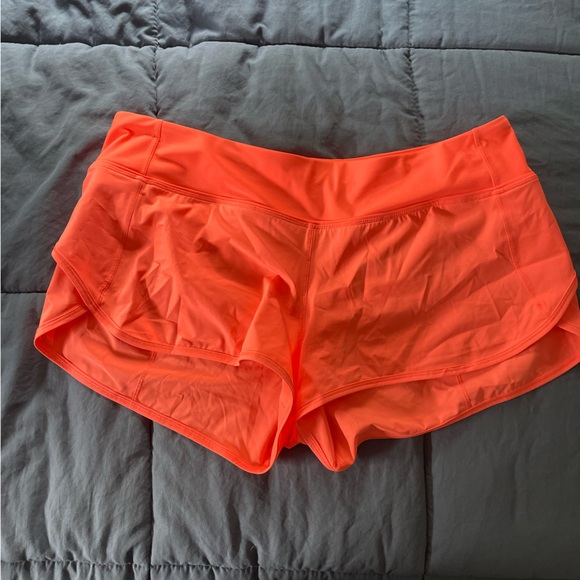 lululemon Speed Short in Hot Pink/Orange - Picture 4 of 5